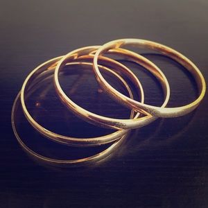 4 Gold Fashion Bangle  Bracelets- bundle me!